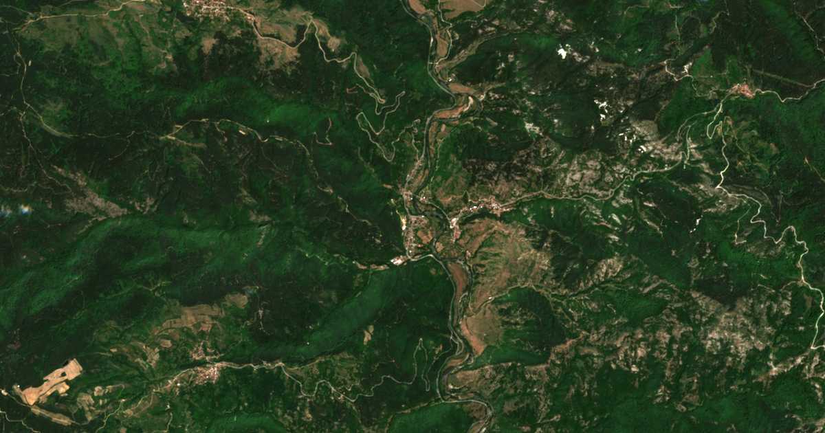 Satelitska karta: Mesta