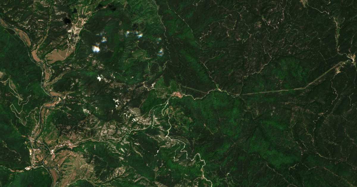Satelitska karta: Osenovo