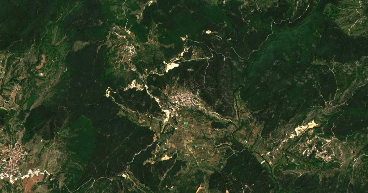 Satelitska karta: Dolno Drjanovo
