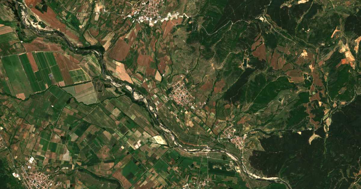 Satelitska karta: Hvostjane