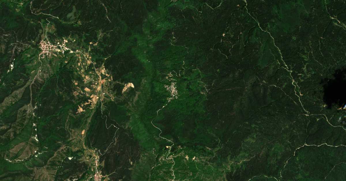 Satelitska karta: Kovačevica
