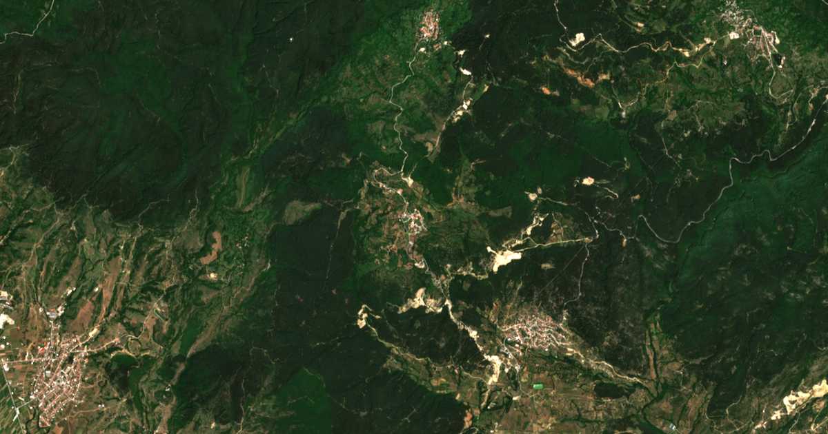 Satelitska karta: Kruševo