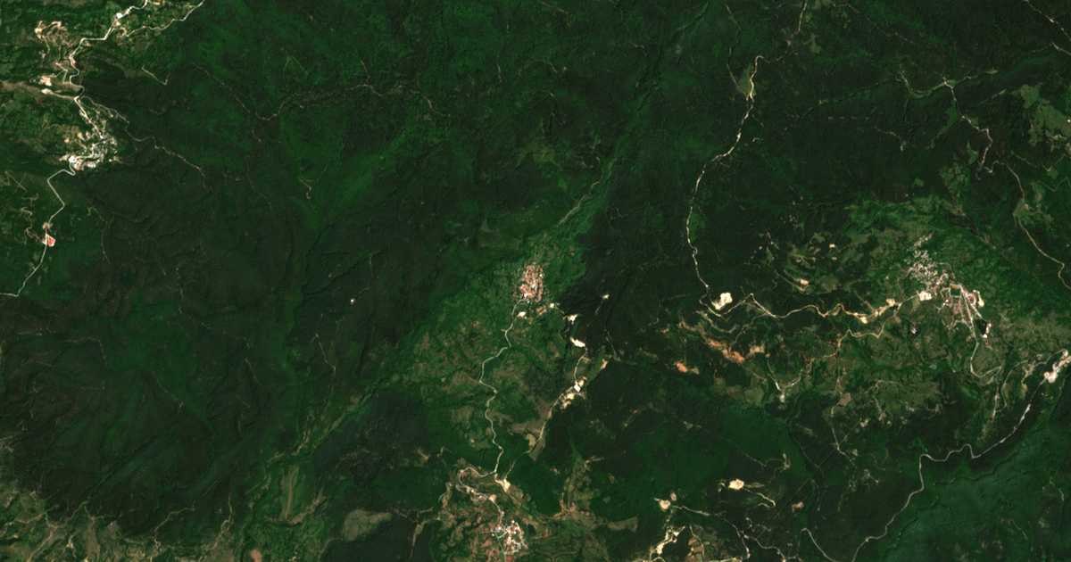 Satelitska karta: Oreše