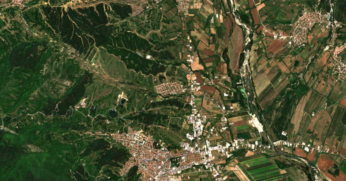 Satelitska karta: Borovo