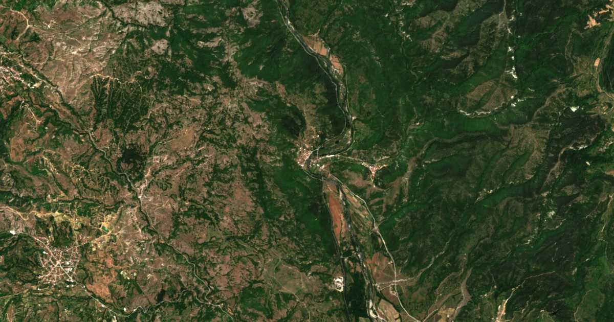 Satelitska karta: Gospodinci