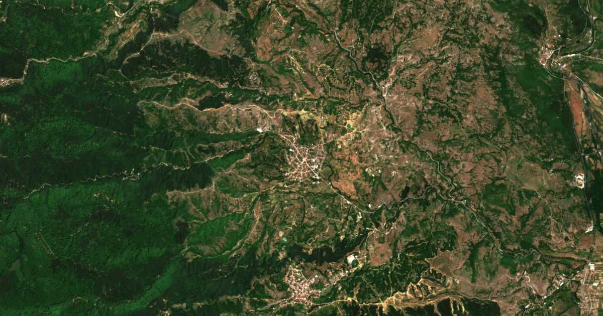 Satelitska karta: Kornica