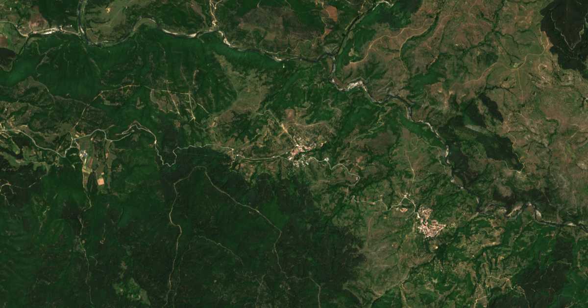 Satelitska karta: Teplen