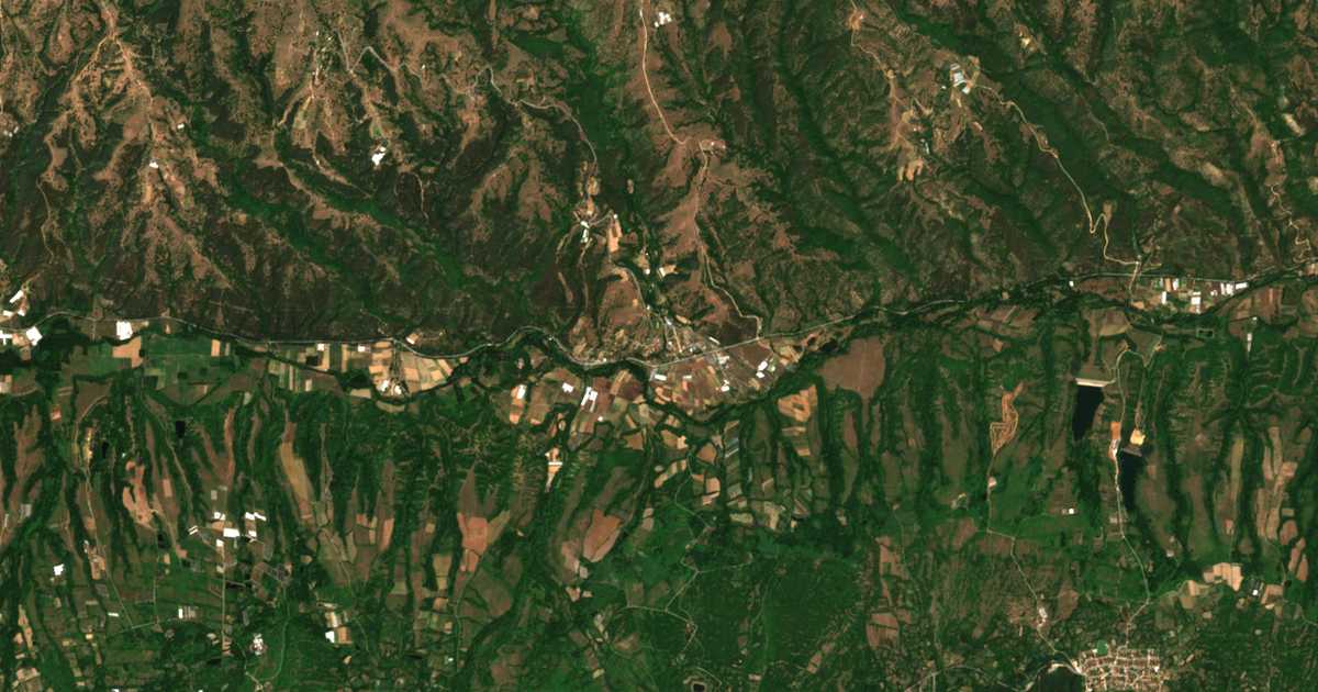 Satelitska karta: Strumešnica