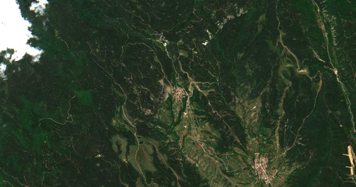 Satelitska karta: Dobǎrsko
