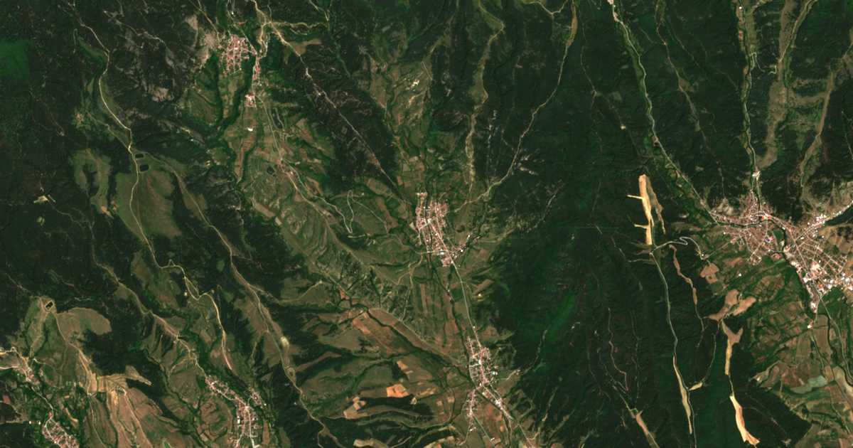 Satelitska karta: Gorno Draglište