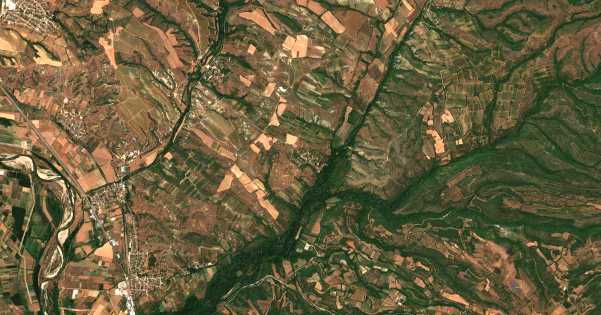 Satelitska karta: Novo Hodžovo