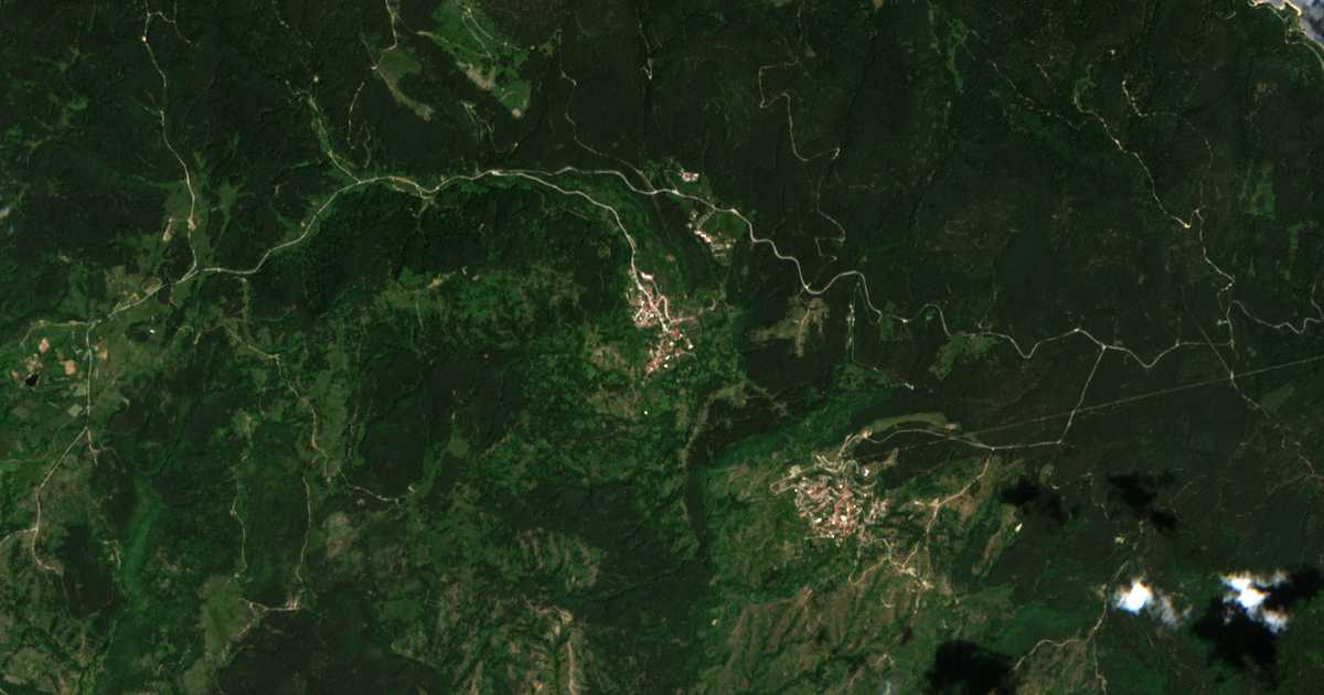 Satelitska karta: Osina