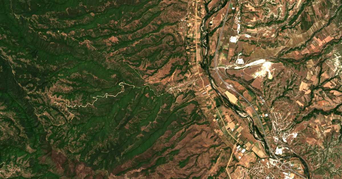 Satelitska karta: Kamenica