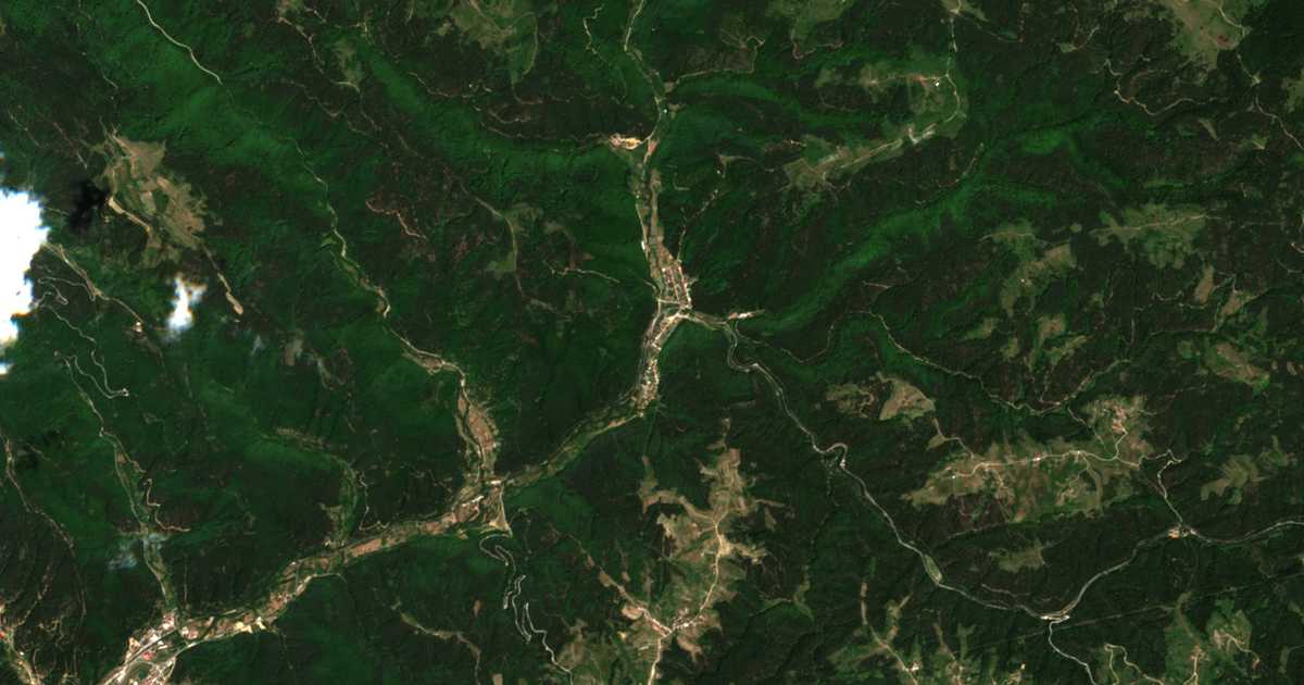 Satelitska karta: Černa Mesta