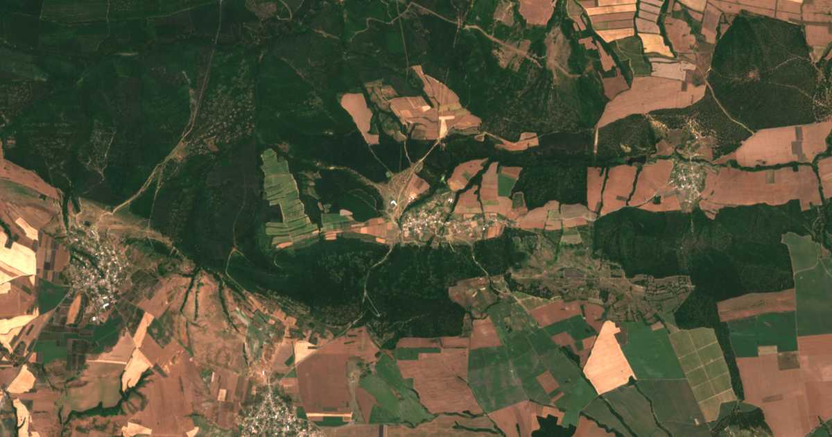 Satelitska karta: Černa Mogila