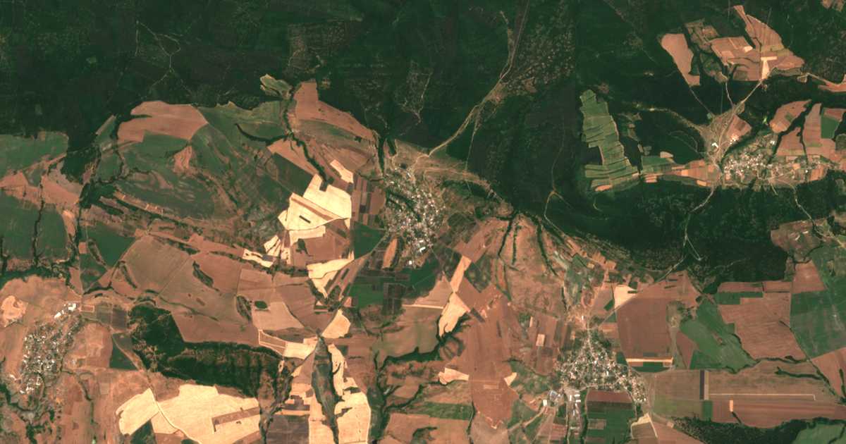 Satelitska karta: Peštersko