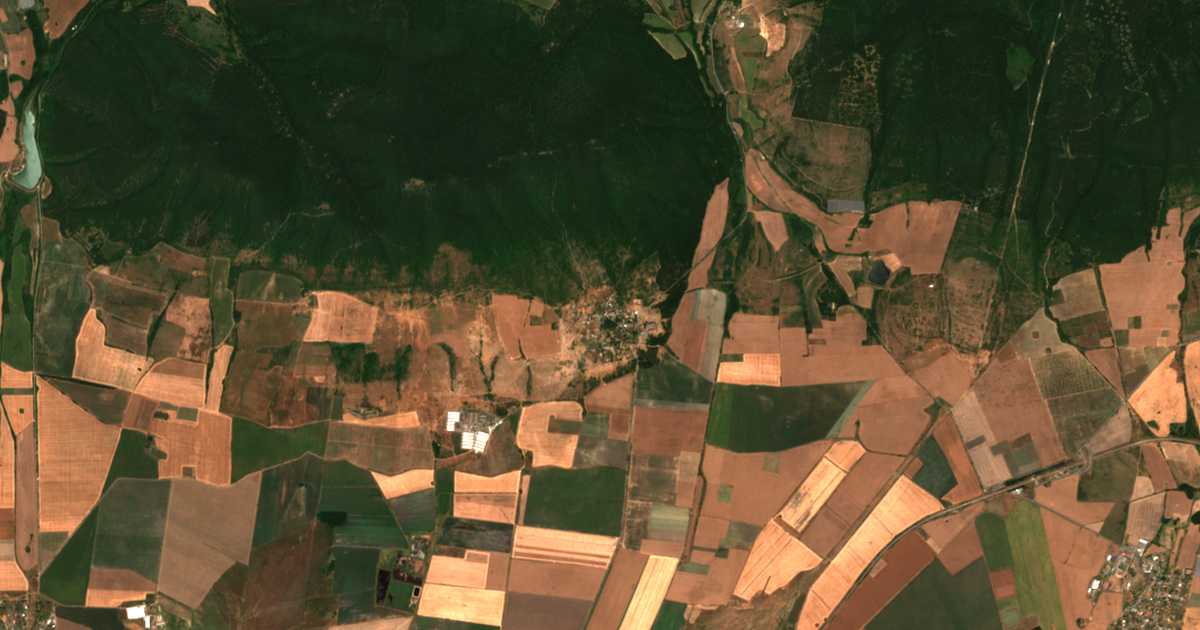 Satelitska karta: Zimen