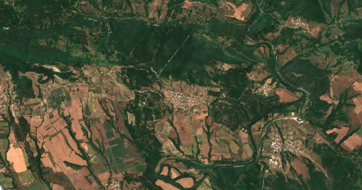 Satelitska karta: Planinica
