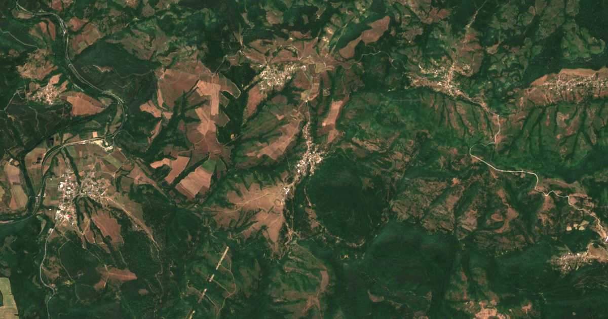 Satelitska karta: Rečica