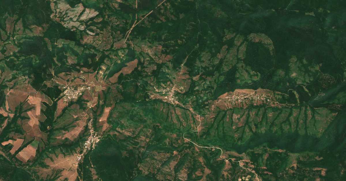 Satelitska karta: Sneža