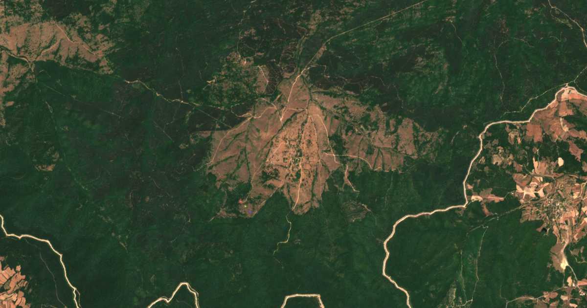 Satelitska karta: Belevren