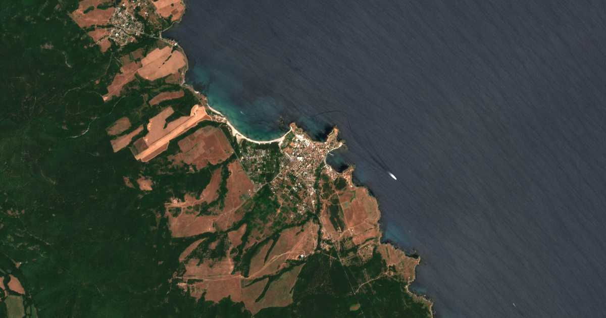 Satelitska karta: Ahtopol