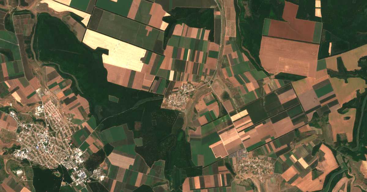 Satelitska karta: Božan