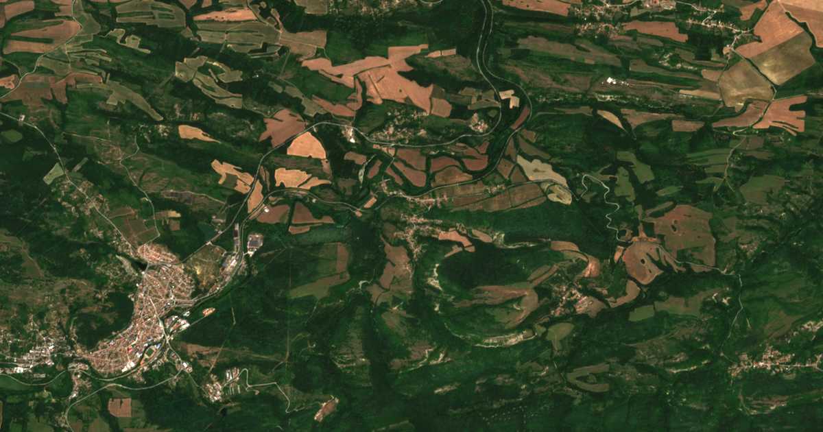 Satelitska karta: Gančovec