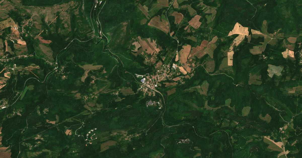 Satelitska karta: Careva livada