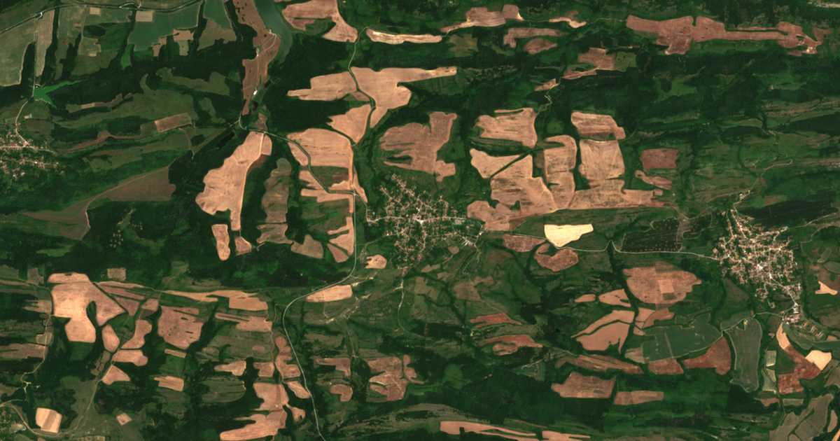 Satelitska karta: Burja