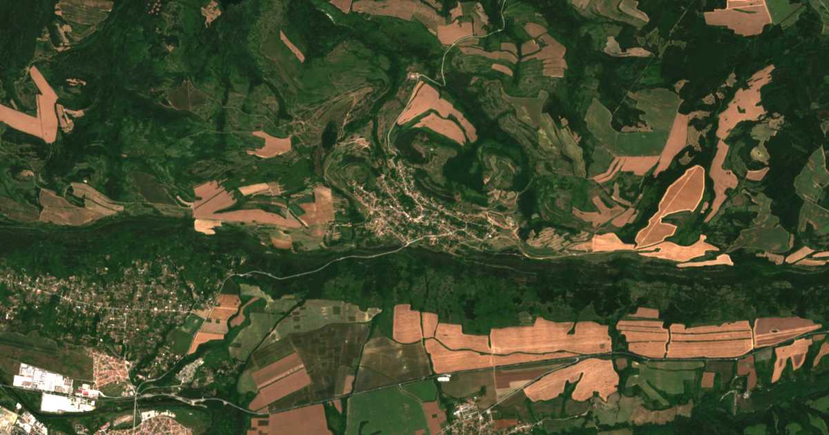 Satelitska karta: Kruševo
