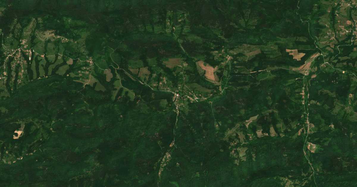 Satelitska karta: Mlečevo