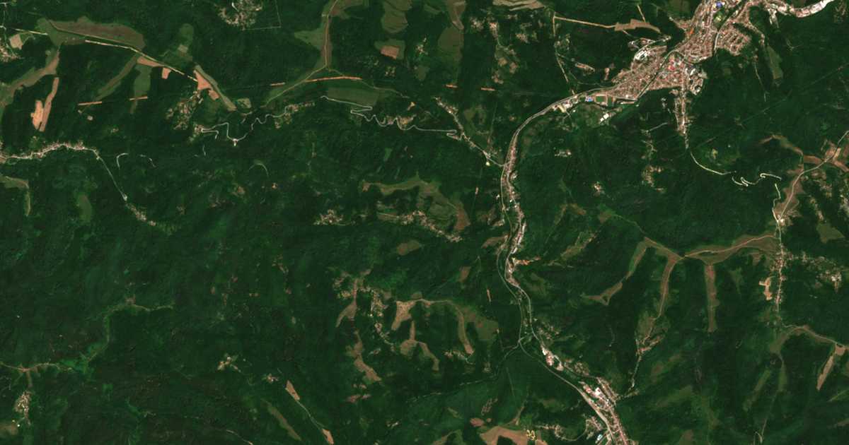 Satelitska karta: Bangejci