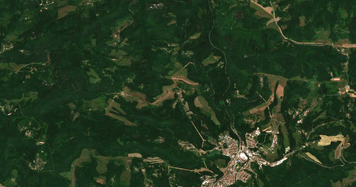 Satelitska karta: Bižovci