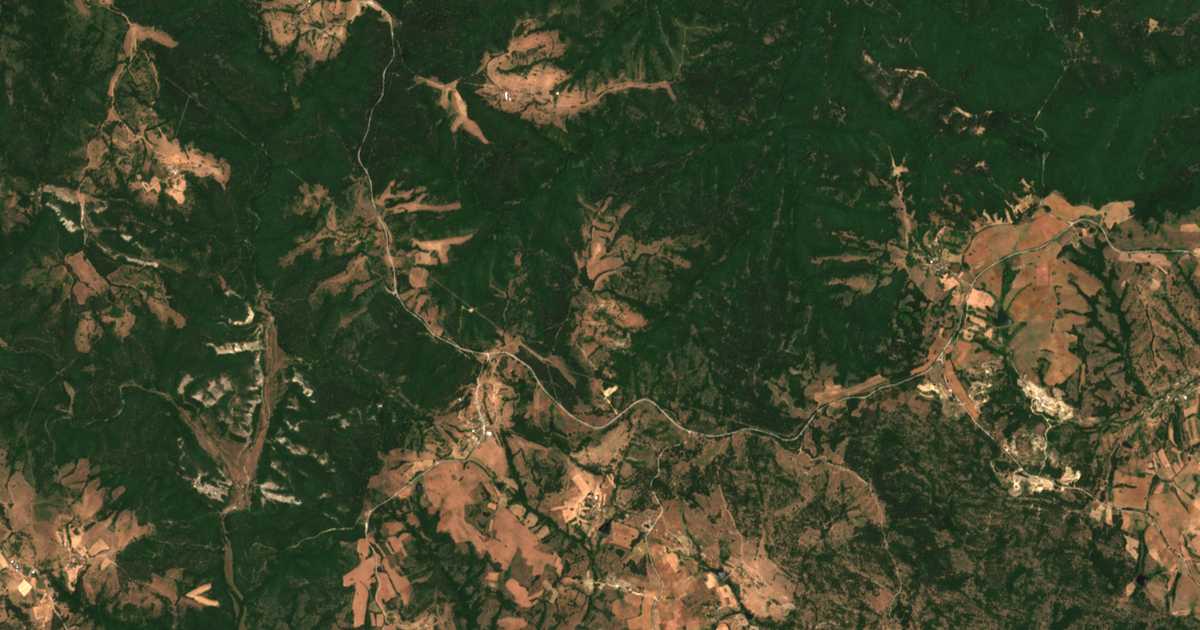 Satelitska karta: Brusino