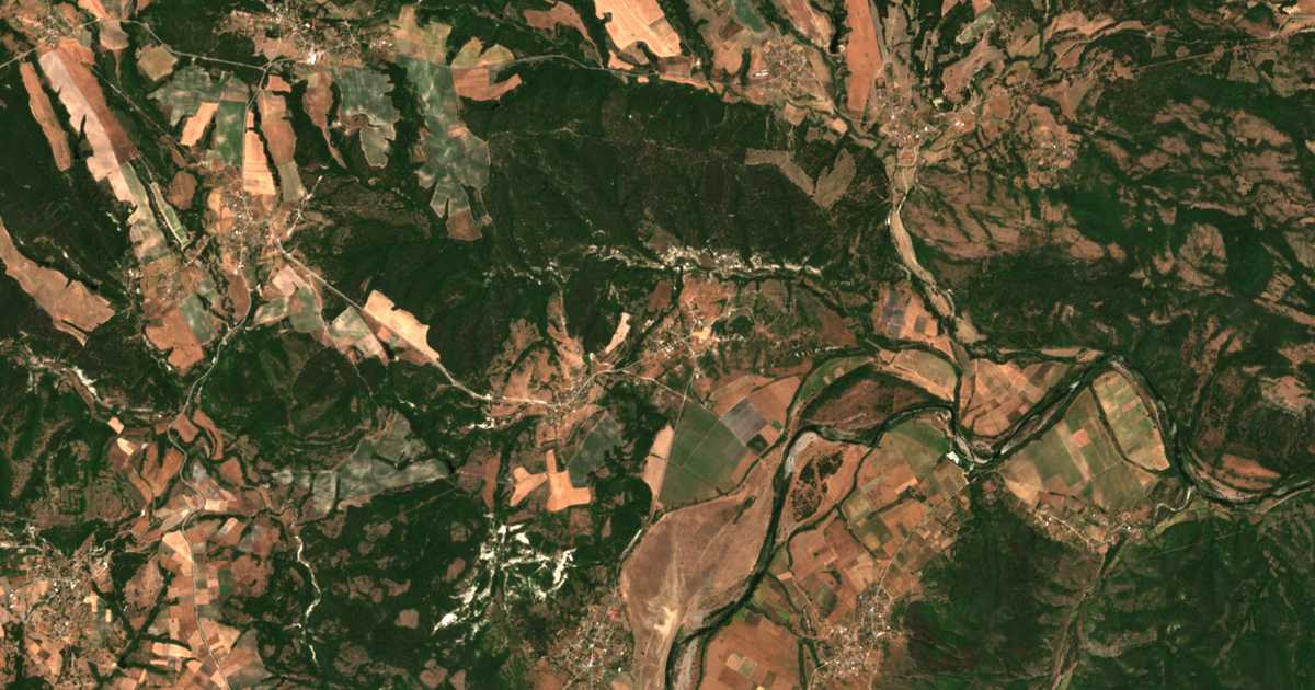 Satelitska karta: Dolno Pole