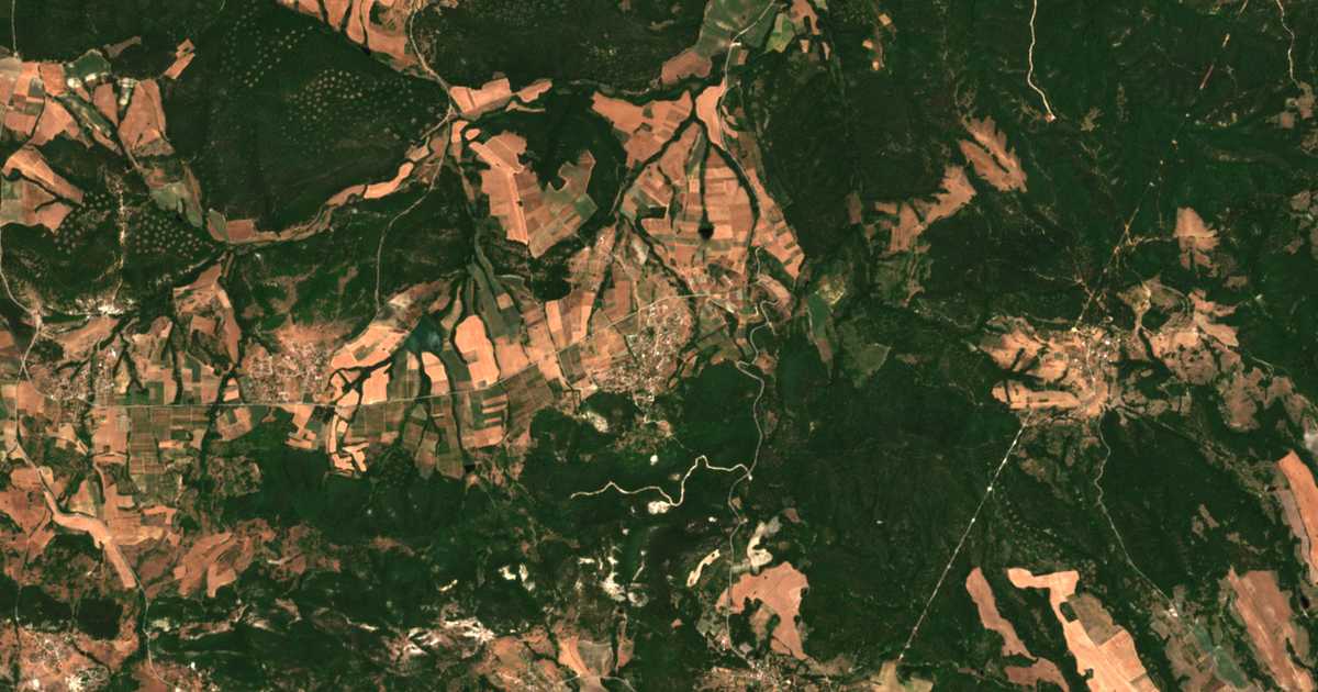 Satelitska karta: Ljaskovec