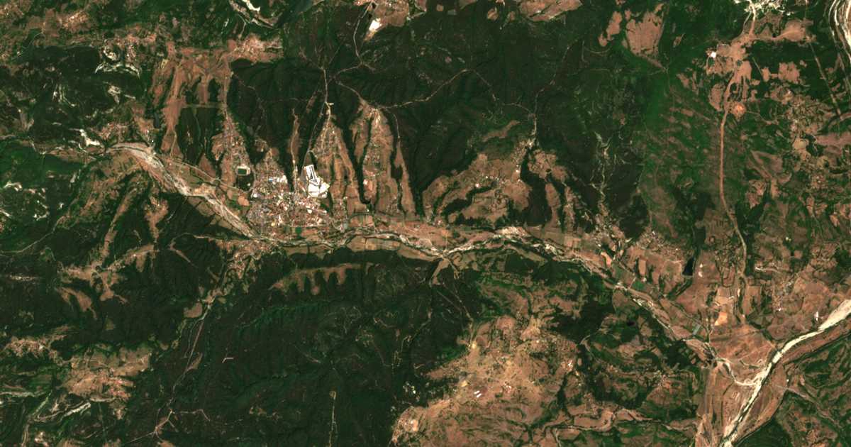Satelitska karta: Čakalci