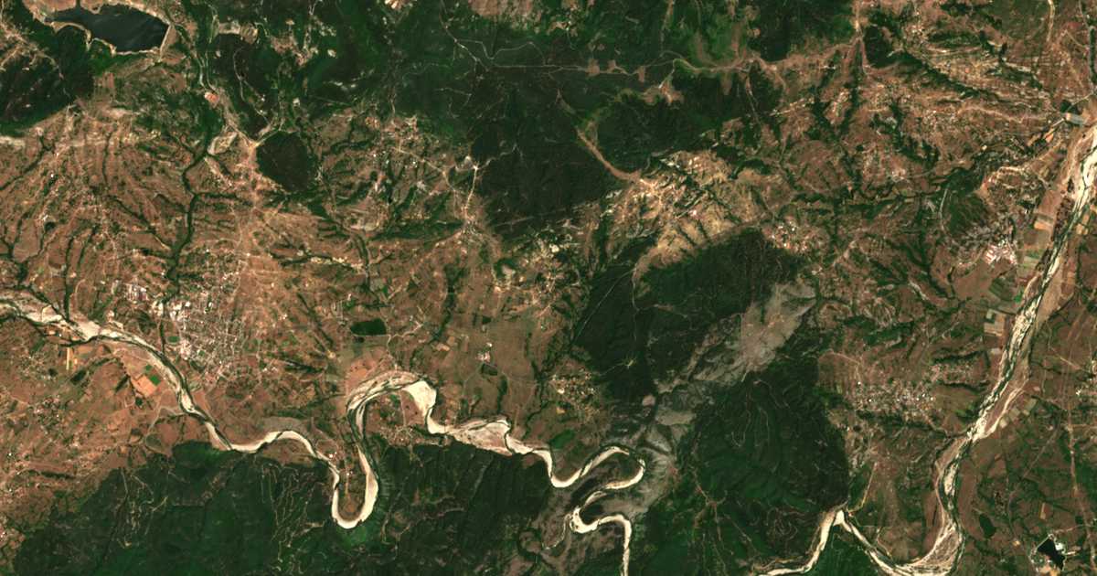 Satelitska karta: Medevci