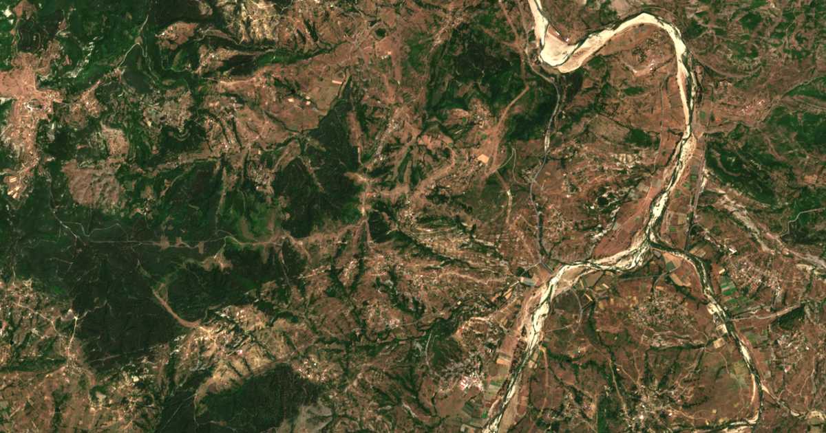 Satelitska karta: Metličina