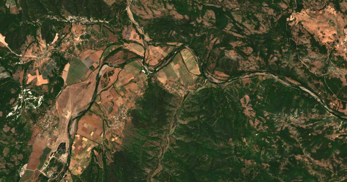Satelitska karta: Brjagovec