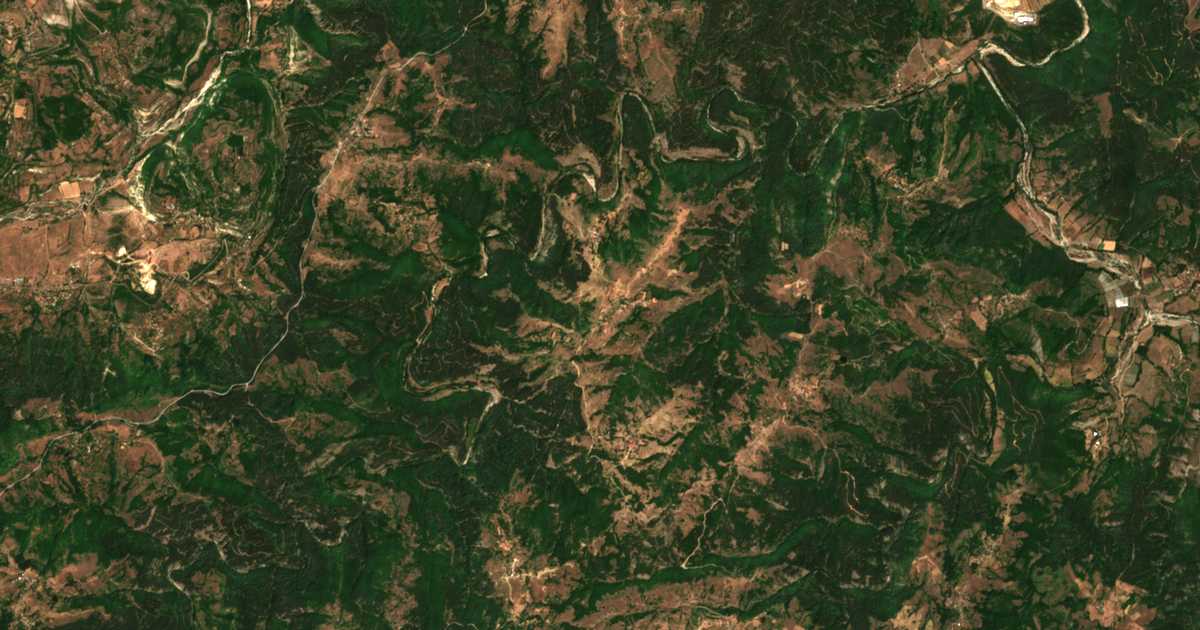 Satelitska karta: Hrastovo