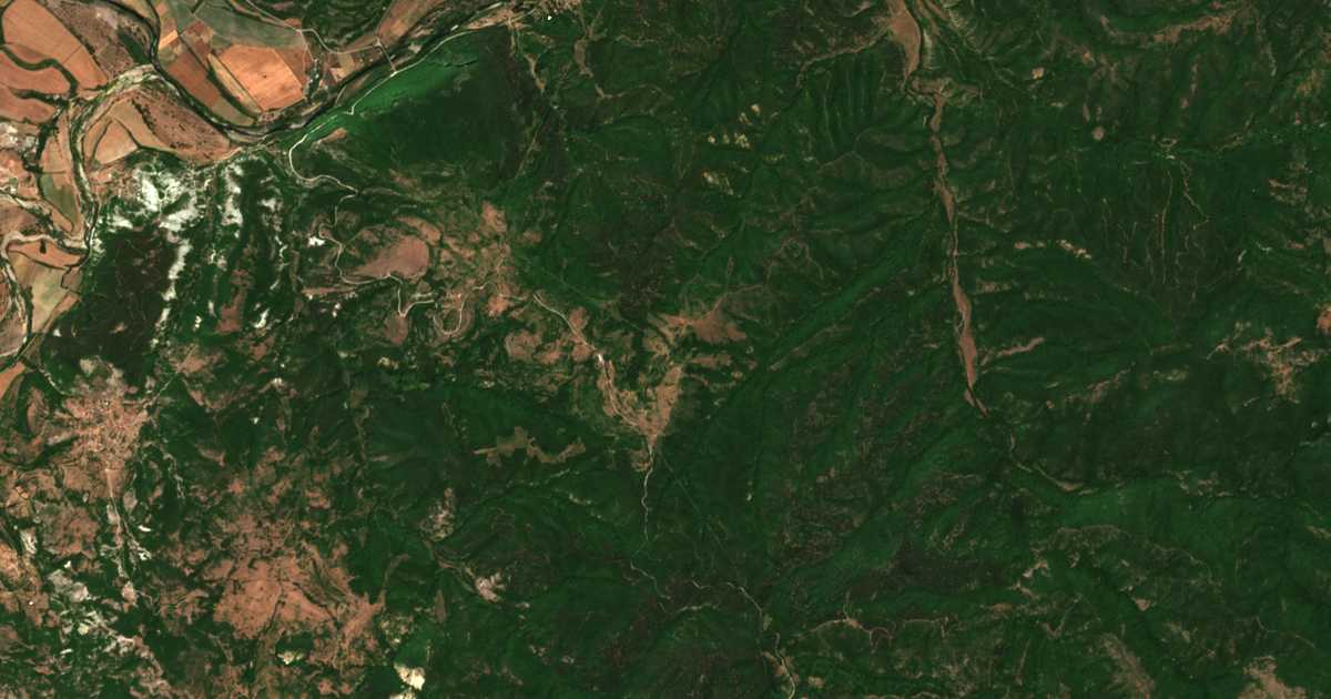 Satelitska karta: Kožuharci
