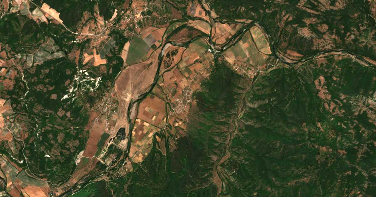Satelitska karta: Strandževo