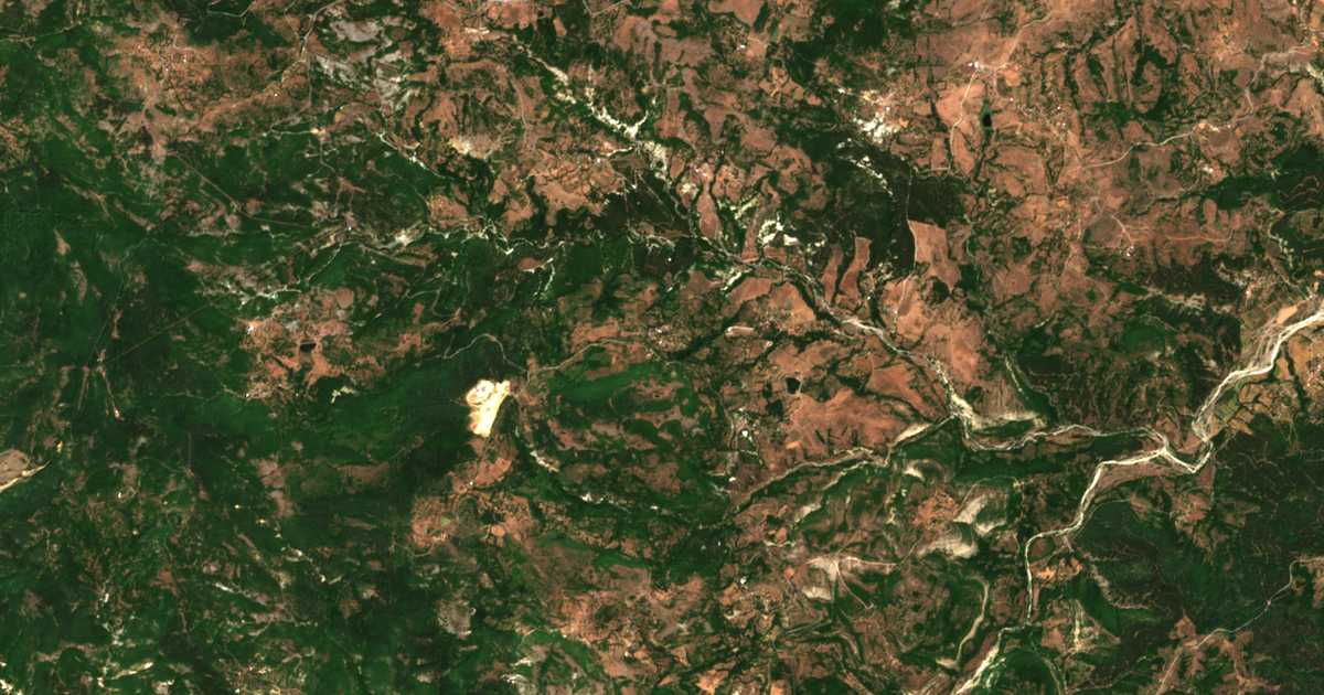 Satelitska karta: Konče