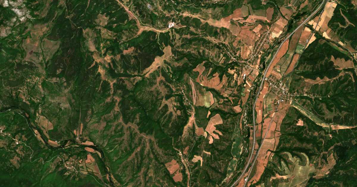Satelitska karta: Visoka mogila