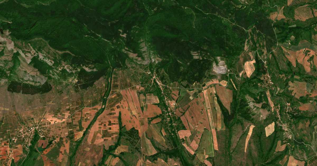 Satelitska karta: Gorna Koznica