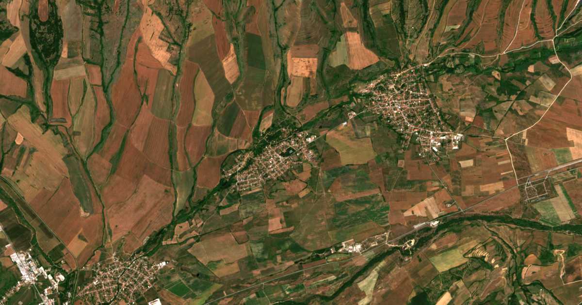 Satelitska karta: Červen Breg