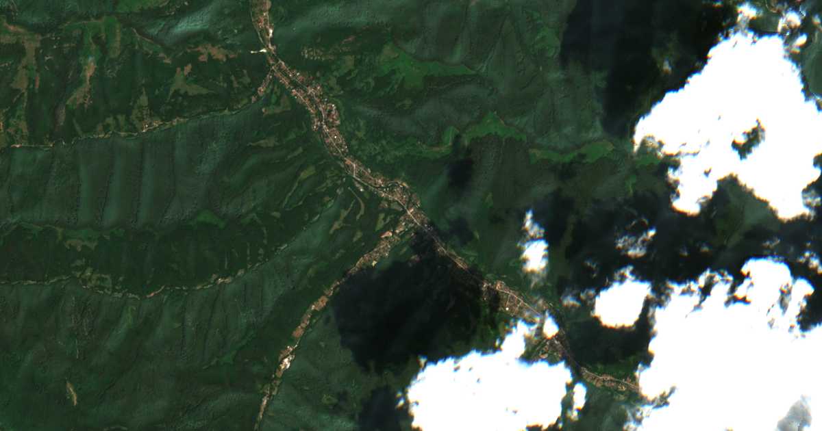 Satelitska karta: Ribarica