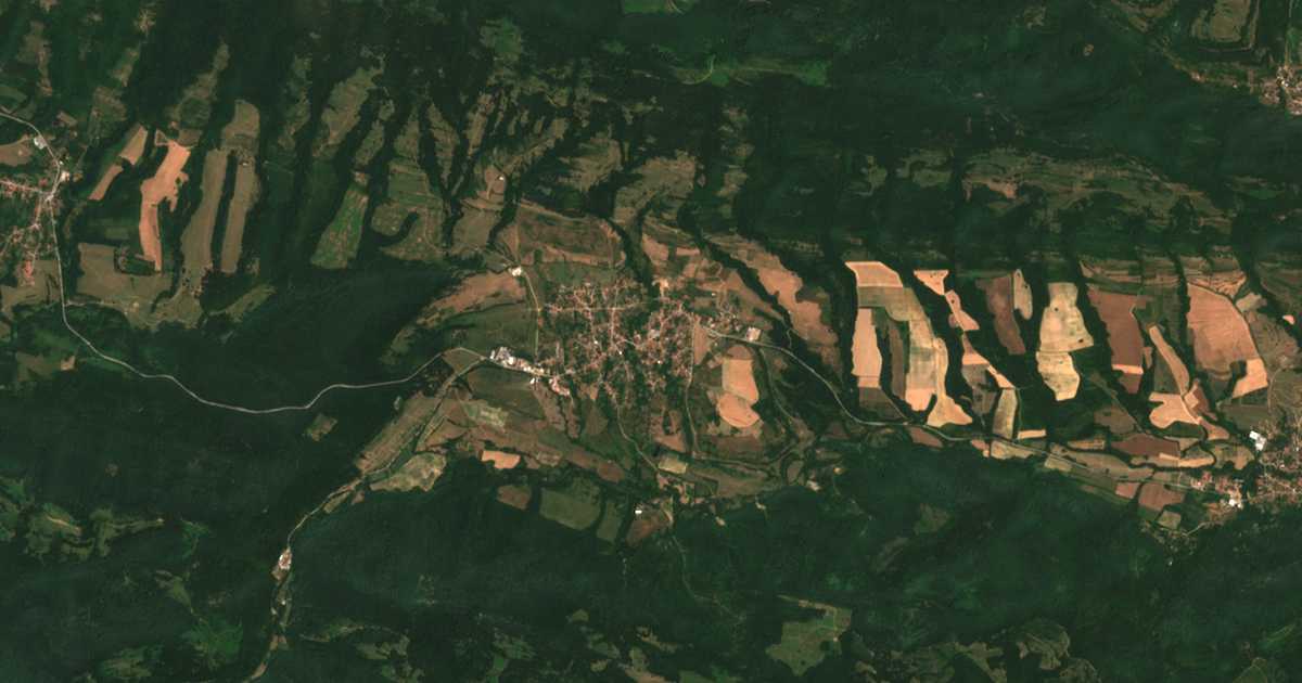 Satelitska karta: Borima